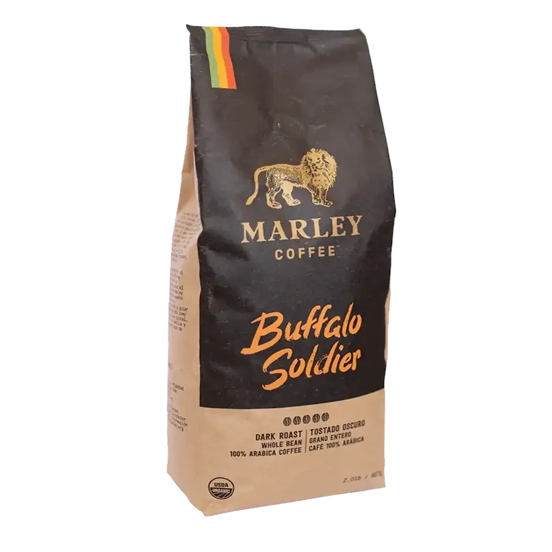 Café Marley Buffalo Soldier - Grano Entero (907g) | Tueste Oscuro Orgánico 1
