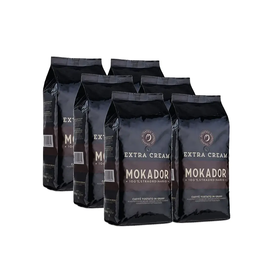 CAJA 6un Café Grano Entero Extra Cream 1kg. 1