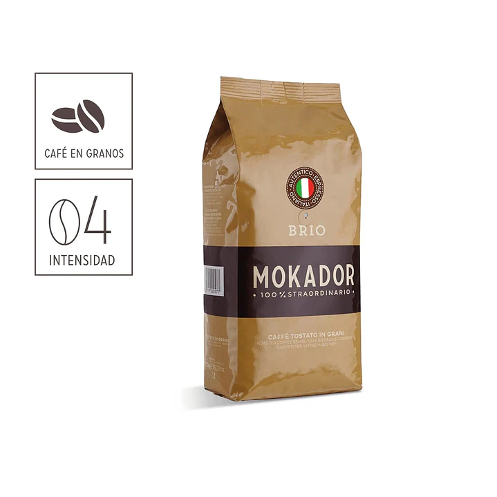 CAJA 6un Café Grano Entero BRIO 1kg. 2