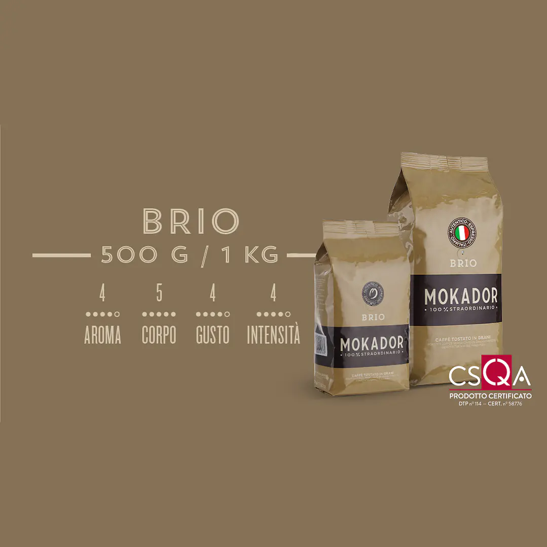 CAJA 6un Café Grano Entero BRIO 1kg. 3
