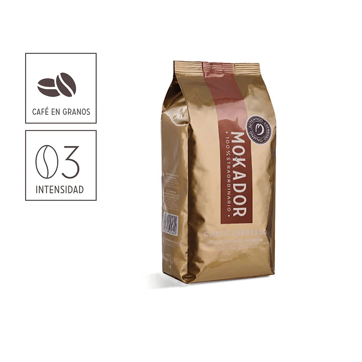 CAJA 6un Café Grano Entero ORO 1kg. 2