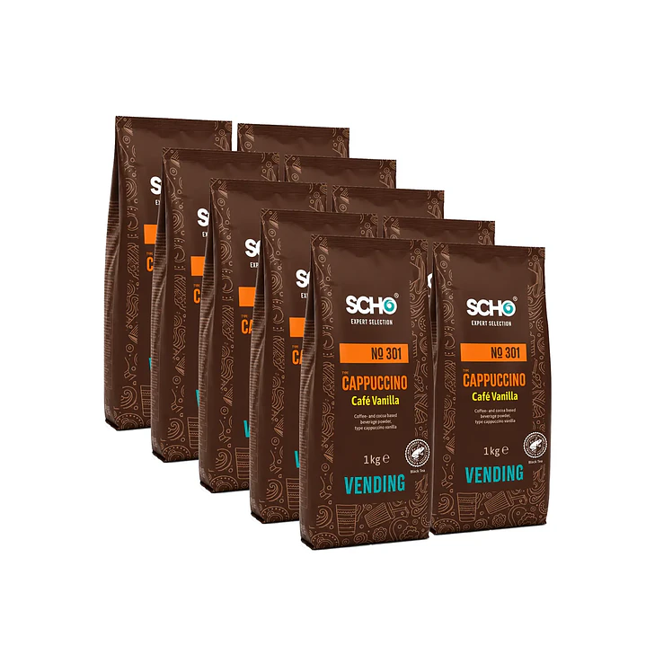 CAJA 10un Café Cappuccino Vainilla 1 kg. 1