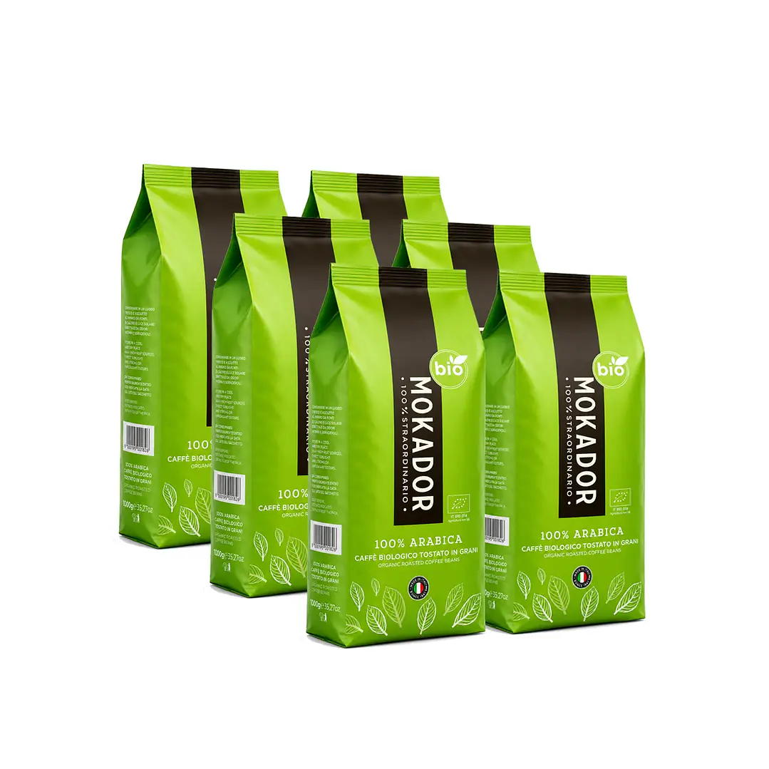 CAJA 6un Café Grano Entero 100% Arábica 1kg. 1
