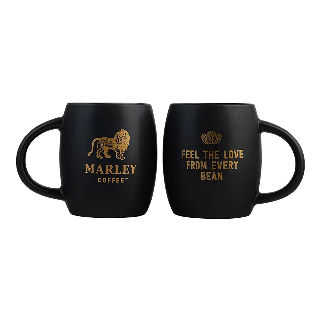 Set 2 Mini Mugs Cerámico Negro 180ml 2