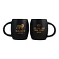 Set 2 Mini Mugs Cerámico Negro 180ml - Miniatura 2
