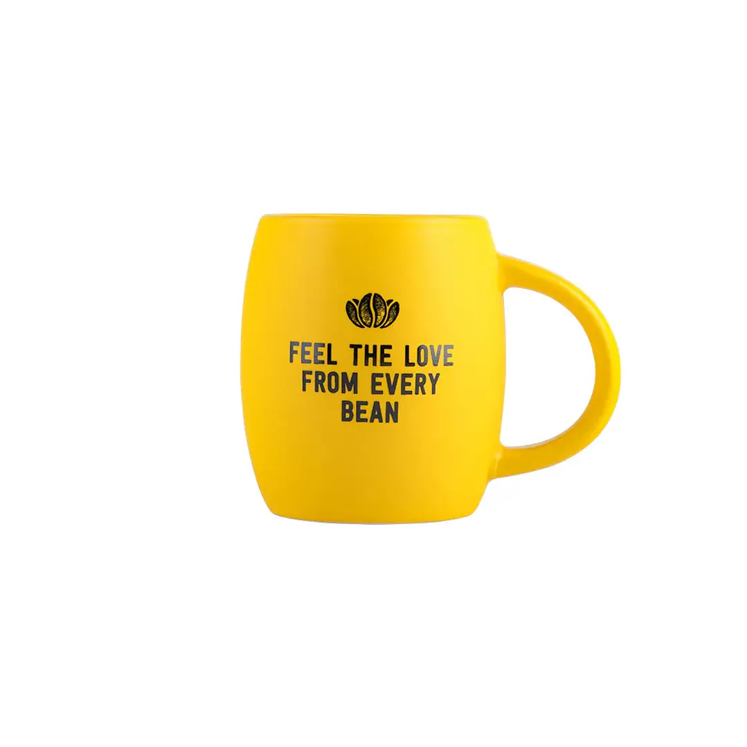 Set 2 Mini Mugs Cerámico Amarillo 180ml 5