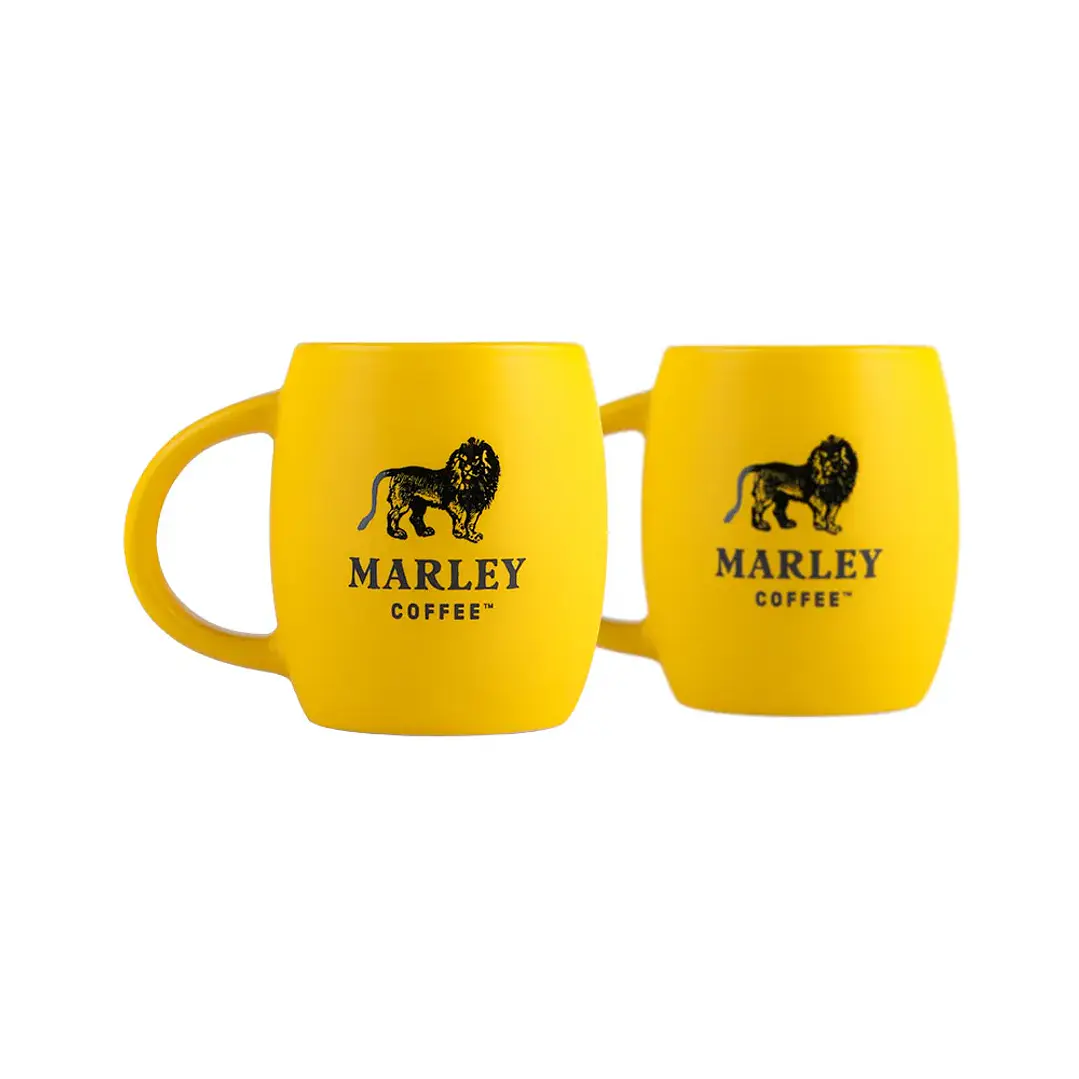 Set 2 Mini Mugs Cerámico Amarillo 180ml 1