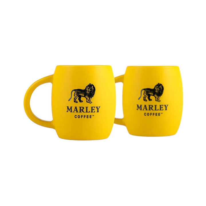 Set 2 Mini Mugs Cerámico Amarillo 180ml 1