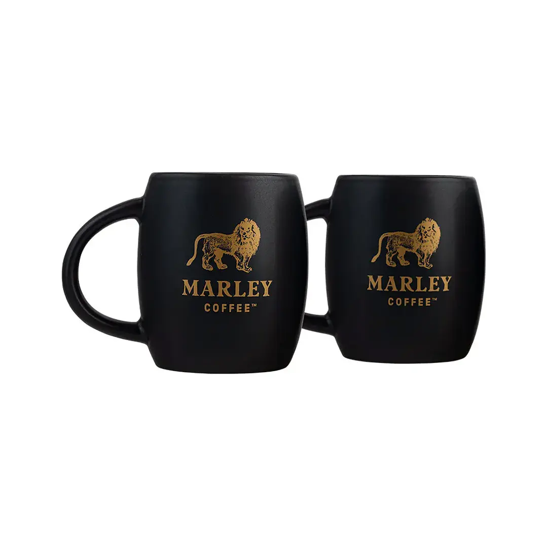 Set 2 Mini Mugs Cerámico Negro 180ml 1