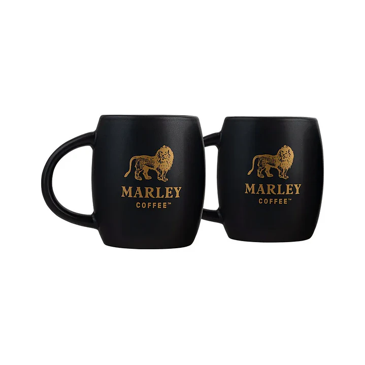 Set 2 Mini Mugs Cerámico Negro 180ml 1