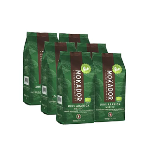 CAJA 6un Café Grano Entero 100% Arábica 1kg.