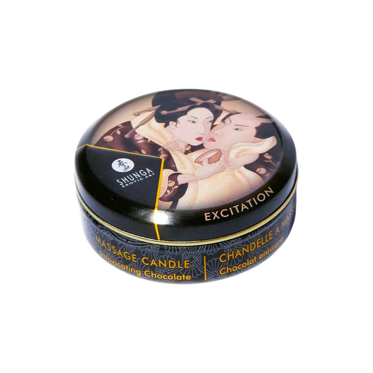 Shunga Vela con Aceite para Masajes Chocolate 30 ML 1