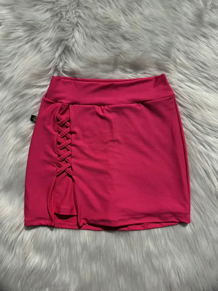 Falda Short Trenzado Lateral 4