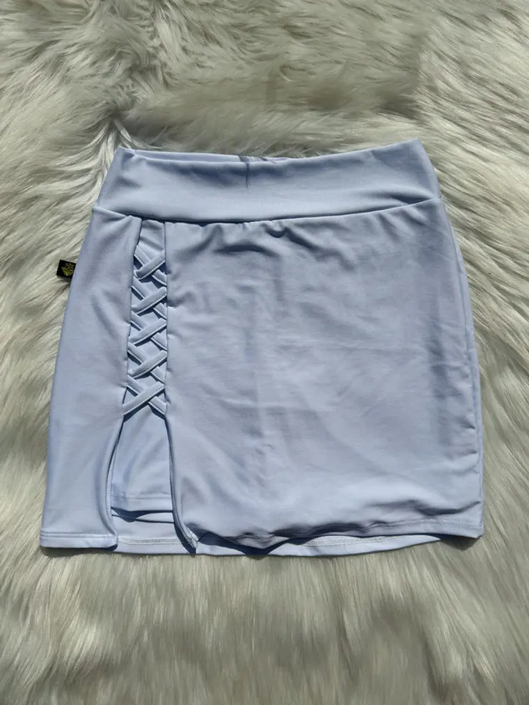 Falda Short Trenzado Lateral 5