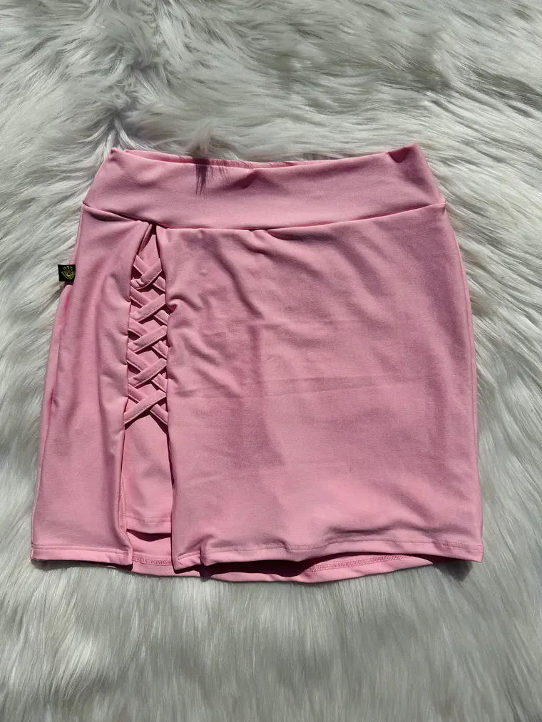 Falda Short Trenzado Lateral 6