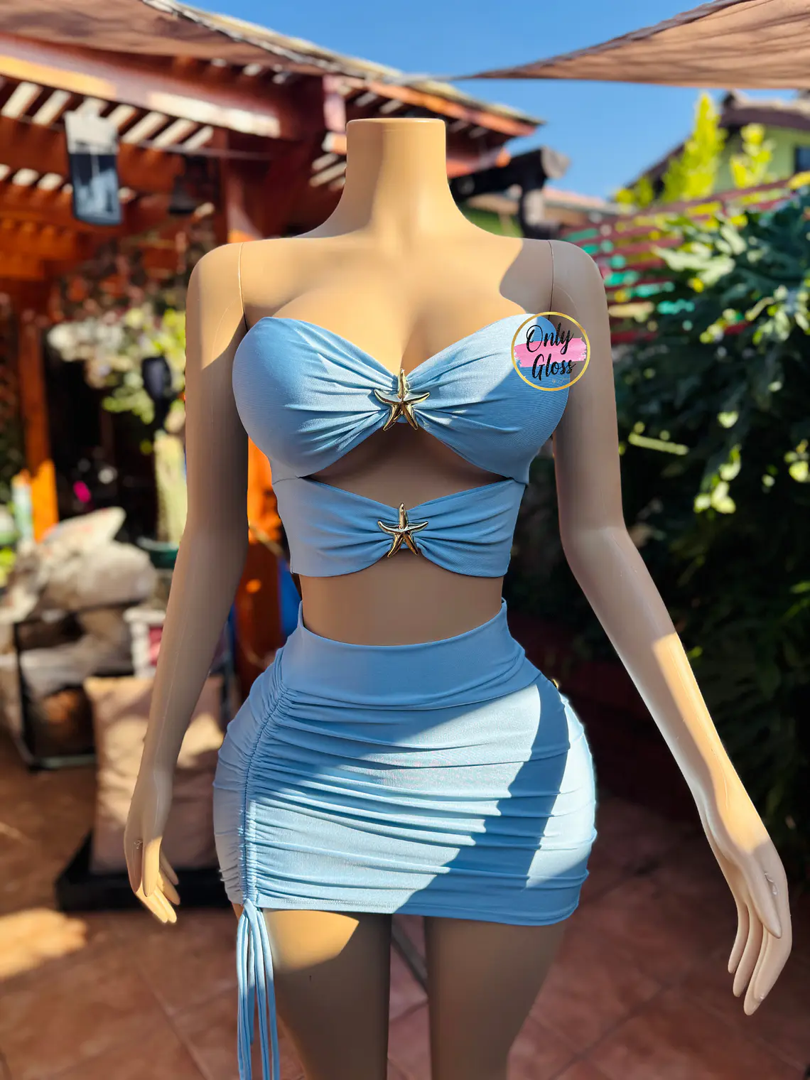 Crop doble estrella Strapless 2