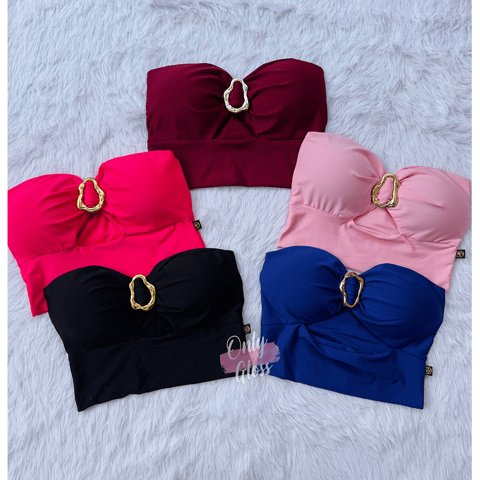 Crop Strapless con 1 Hebilla 2