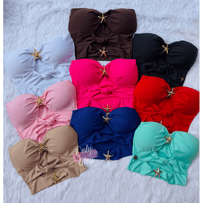 Crop doble Estrella nudo