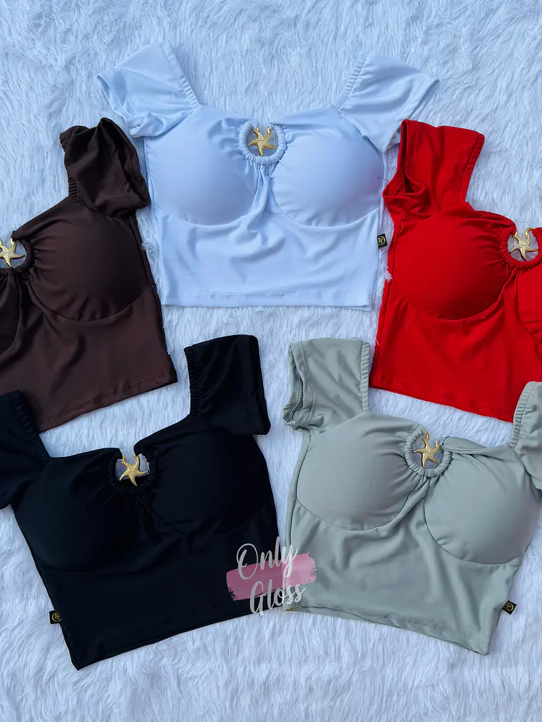 Crop mangas Estrella en medio 1