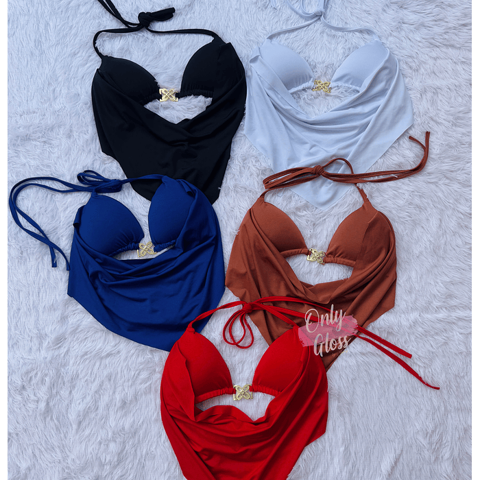 Crop Bikini hebilla Flor Diseño Propio Onlygloss® 2