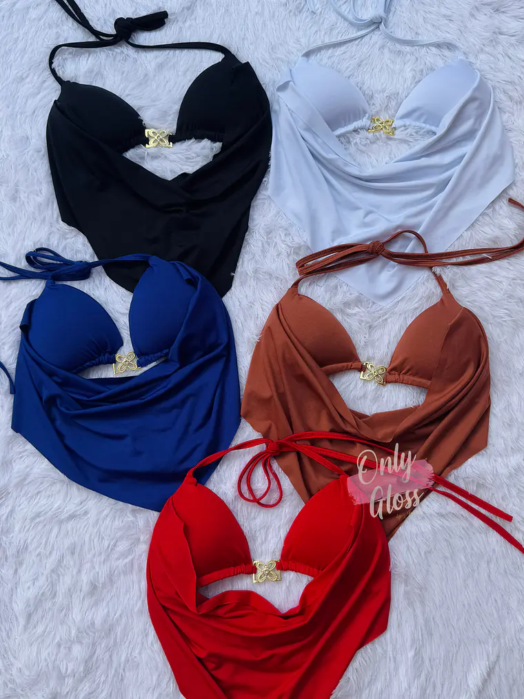 Crop Bikini hebilla Flor Diseño Propio Onlygloss® 2