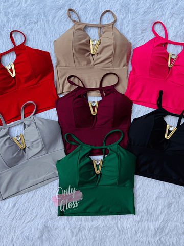 Crop Victoria con Brillo