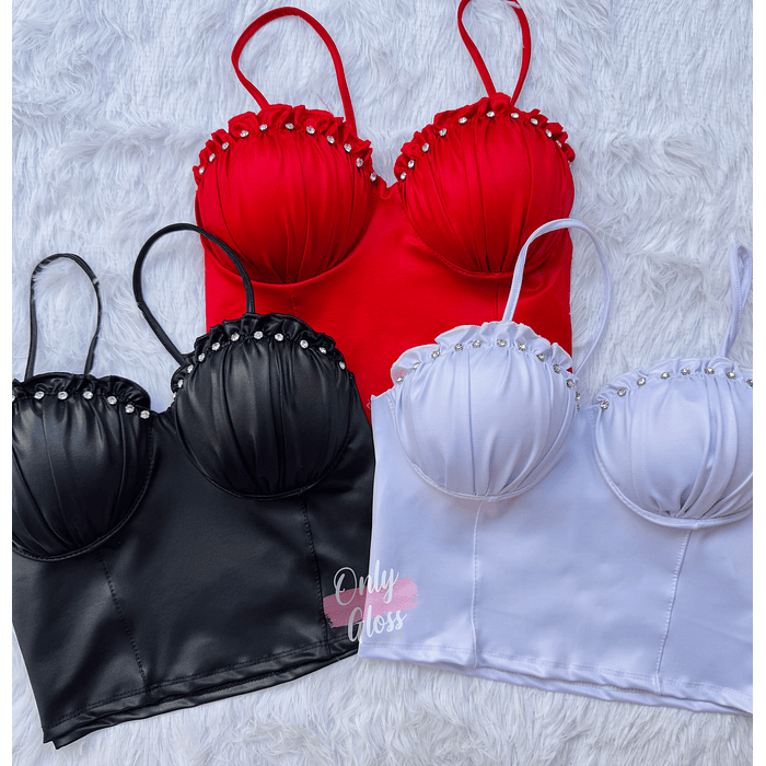 Crop eco Cuero brillos