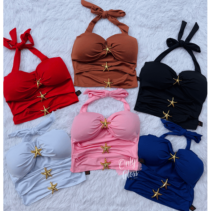 Crop triple Estrellas Diseño Propio Onlygloss® 2