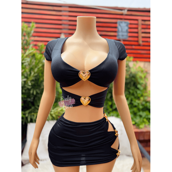 Crop doble Corazon Diseño Propio Onlygloss® 1