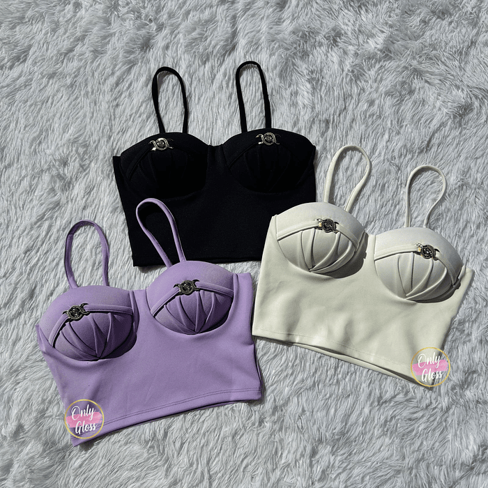 Crop copas detalles Dorados