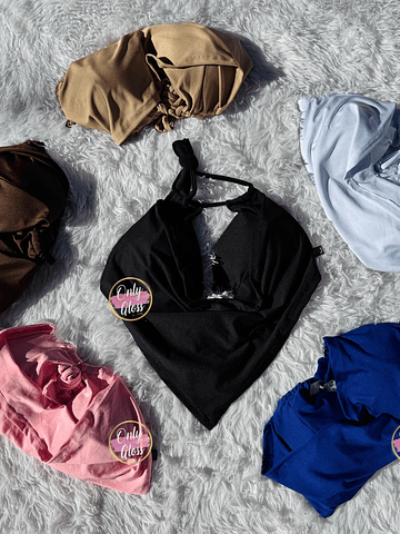 Crop Bikini hebilla Corazón