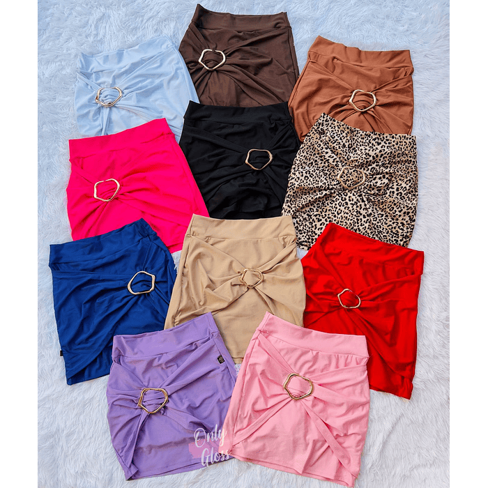 Falda Short Hebilla