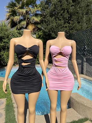 Vestido strapless Nudo Coleccion Onlygloss®