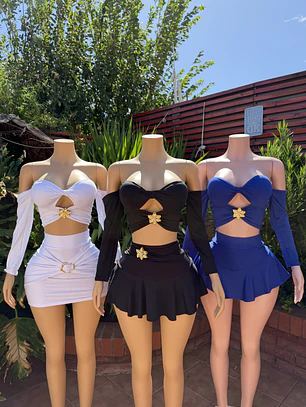 Crop Strapless Flor Diseño Propio Onlygloss®