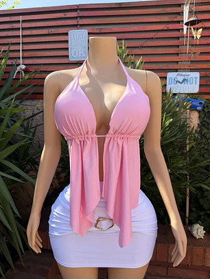 Crop bikini largo en Punta