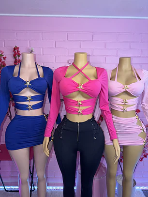 Crop triple Estrellas Diseño Propio Onlygloss® Manga Larga Version