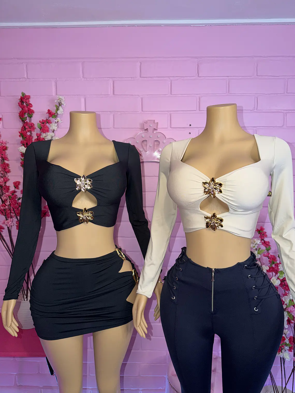 Crop Doble flor Viral 1