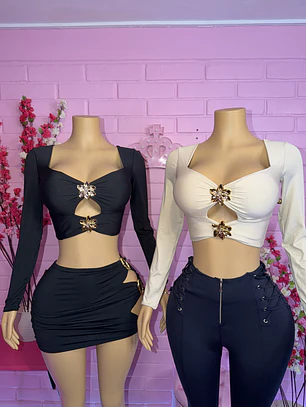 Crop Doble flor Viral