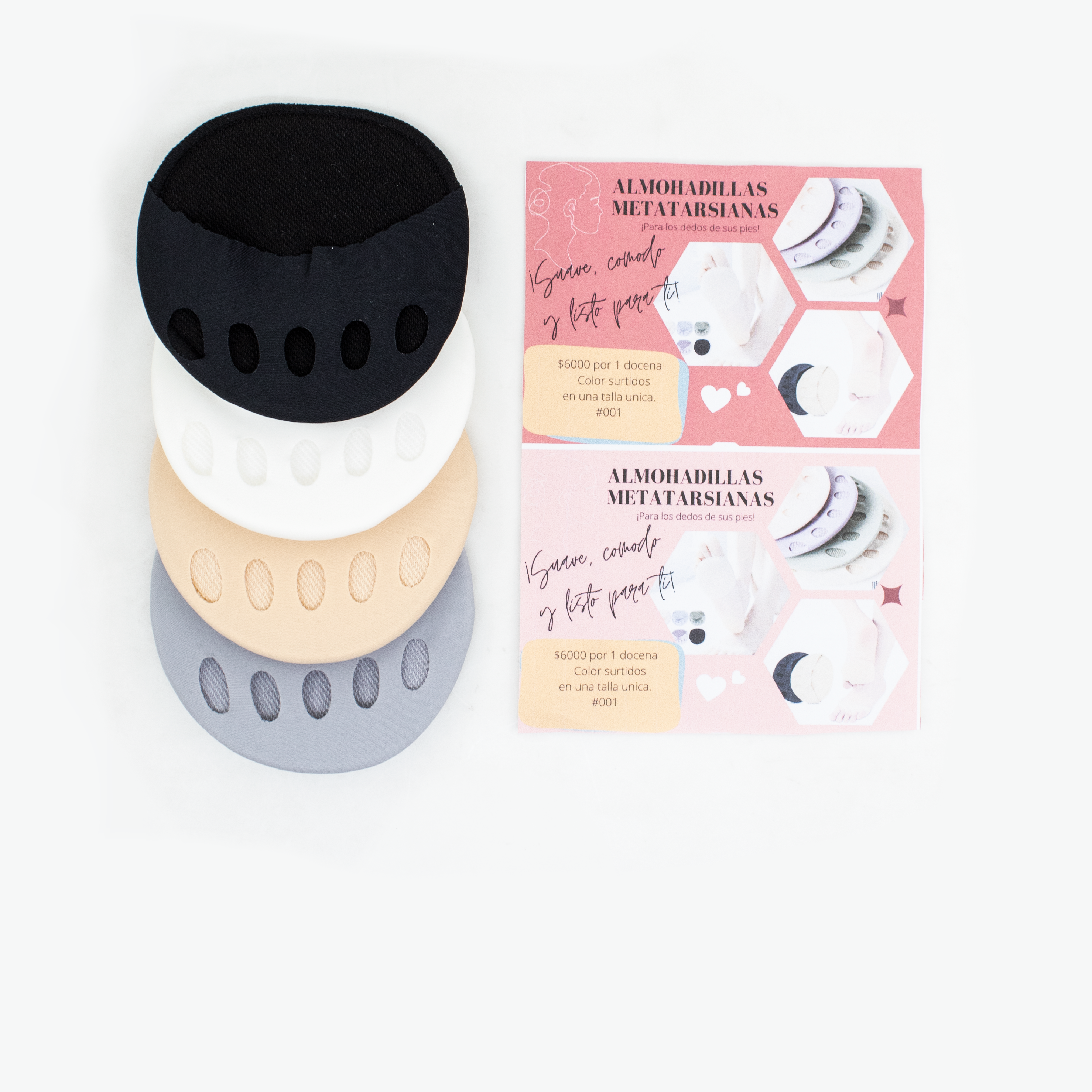 Almohadillas Metatarsianas para Dedos Pies UNISEX
