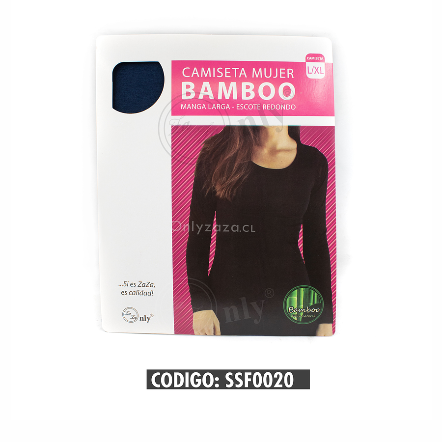 Camiseta Mujer Bamboo Cuello Redondo