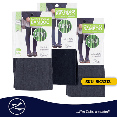 Panty Escolar Bamboo Sin Costura