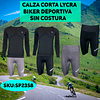 Calza corta Lycra Biker Deportiva Sin costura