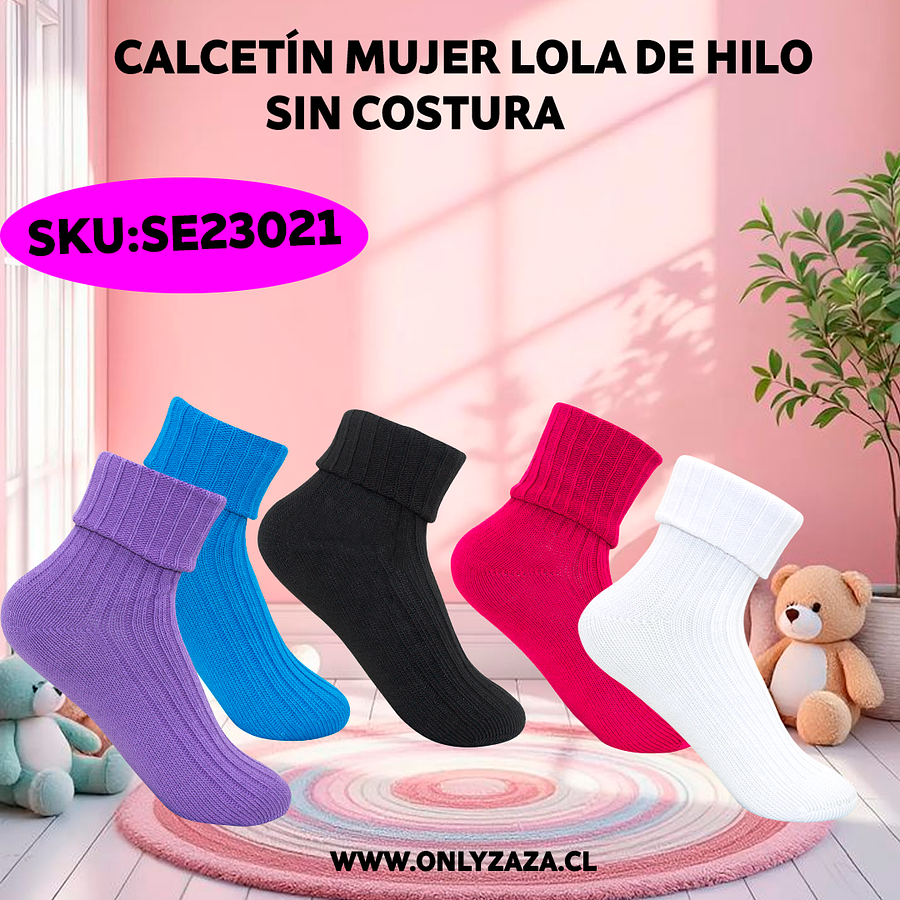Calcetín Mujer Lola de Hilo Sin Costura