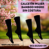 Calcetín Mujer Bamboo Negro - Sin Costura