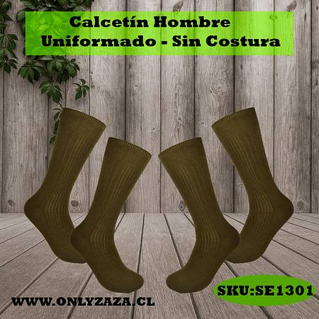 Calcetín Hombre Uniformado Sin Costura