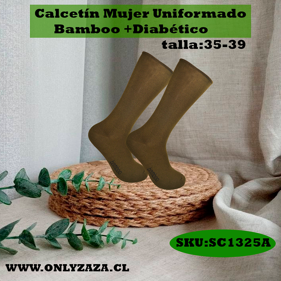 Calcetín Mujer Uniformado Bamboo +Diabético