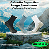 Calcetín Deportivo Largo Americano Cobre +Bamboo