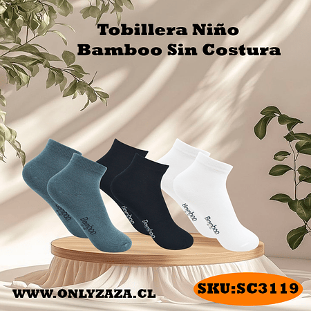 Tobillera Niño Bamboo Sin Costura