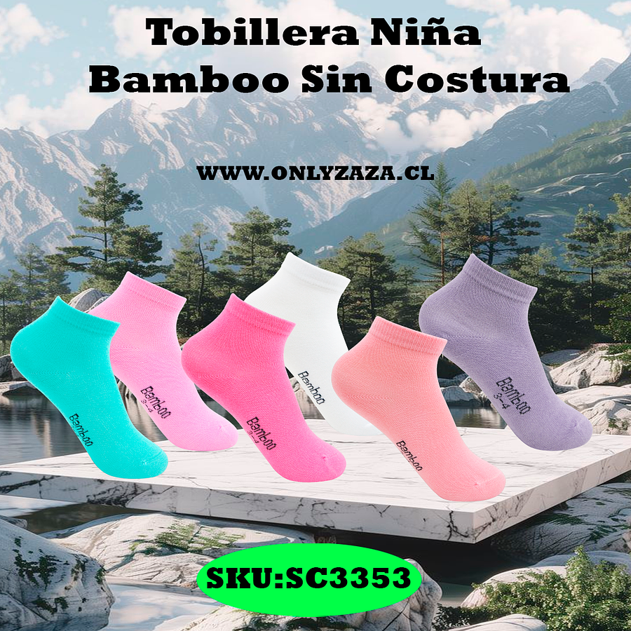 Calcetín Niña Bamboo Sin Costura