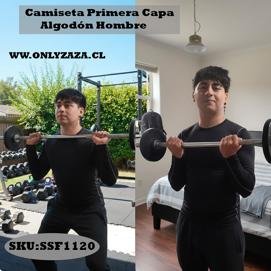 Camiseta Primera Capa Algodón Hombre